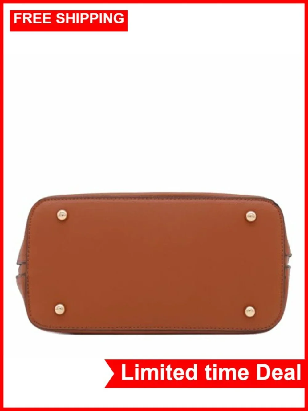 Faux Saffiano Leather Dome Satchel Zip Crossbody Adjustable Strap